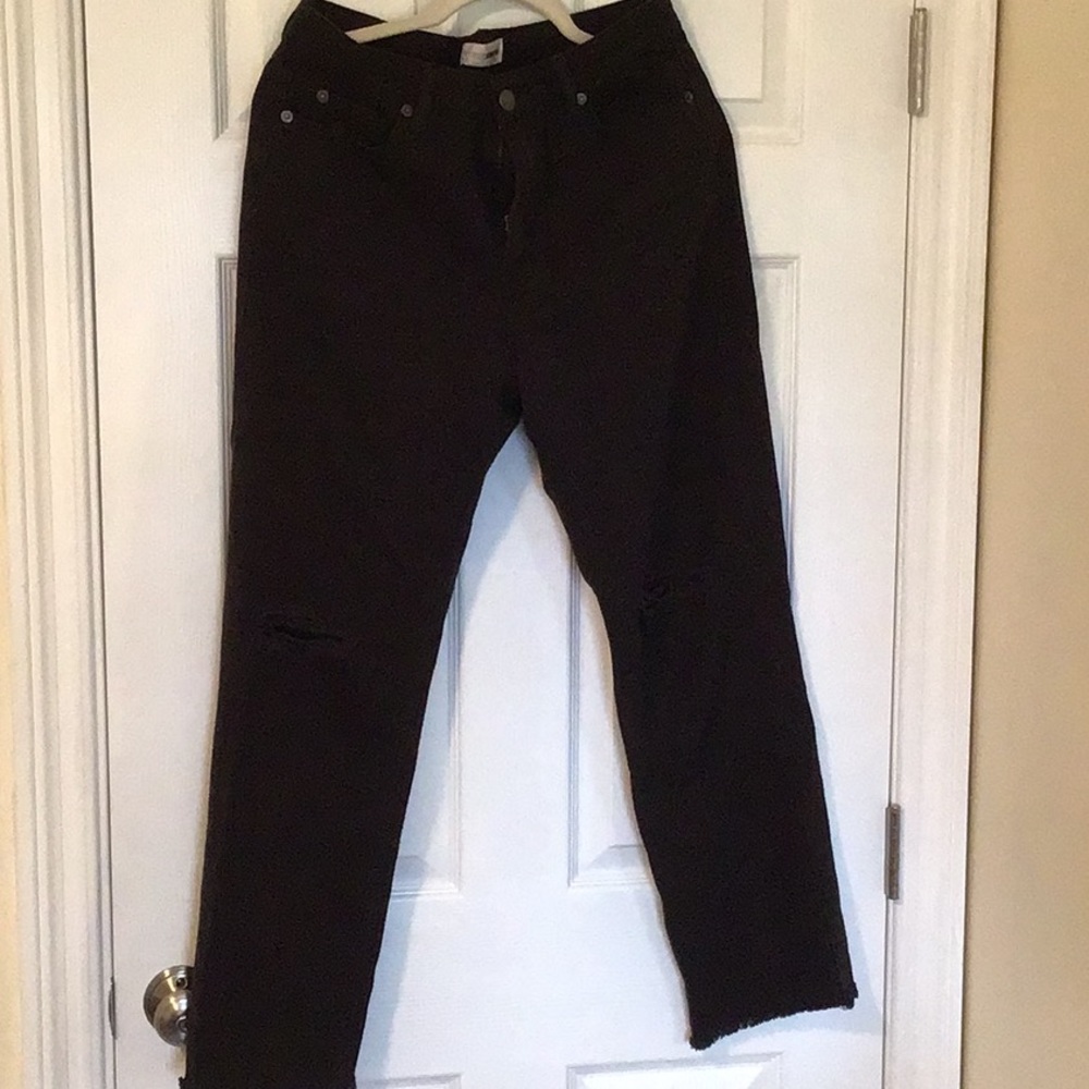 AMUSE SOCIETY JEANS, black denim, women’s size 28, gently used